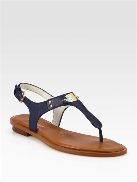 michael michael kors footwear mk plate thong sandal mens|Michael Kors open toe sandals.